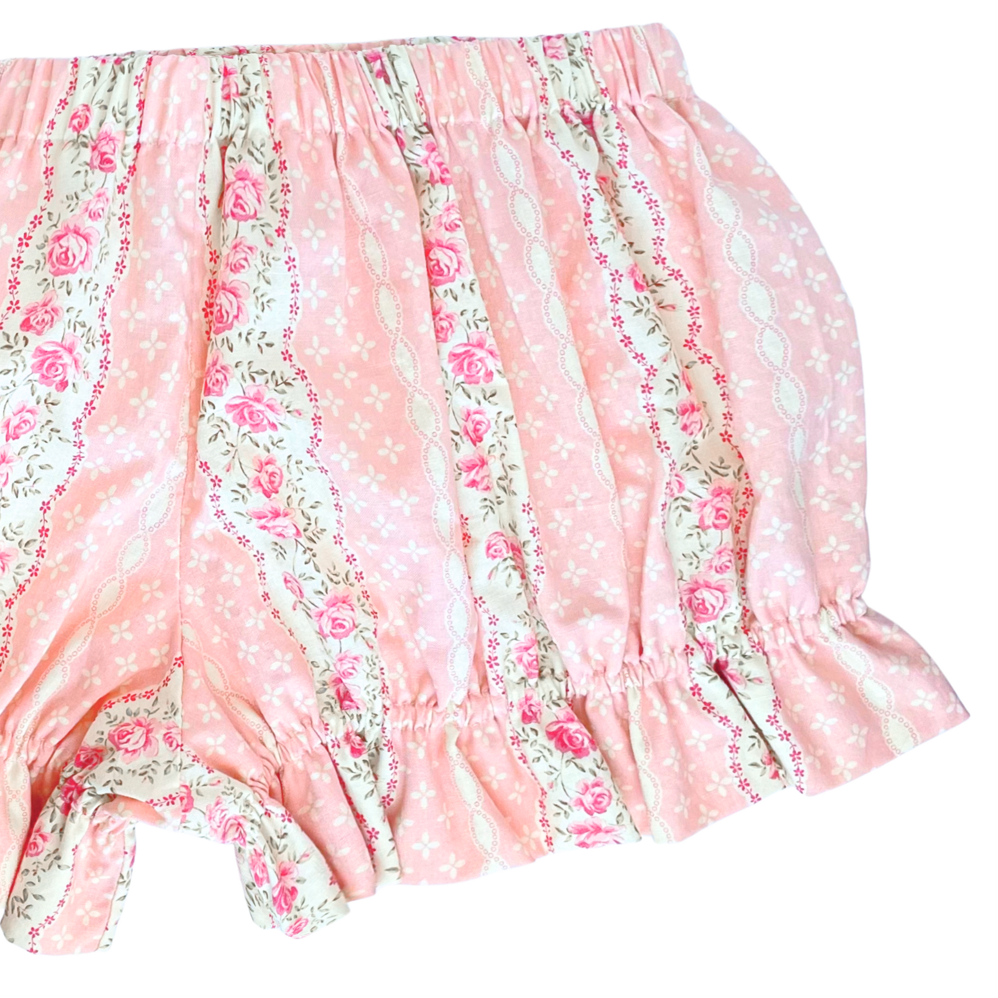 Vintage Floral Bloomer Mini Shorts