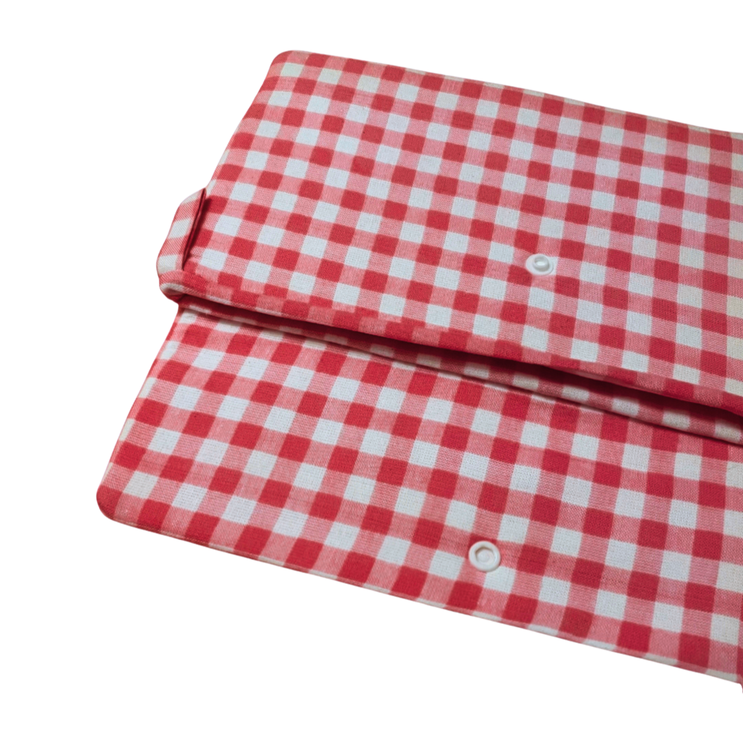 Red Gingham Wallet Pouch